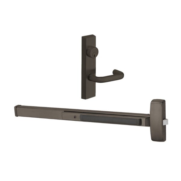 Sargent - 8806F - Rim Exit Devices with Trim - Wide Stile Pushpad - Storeroom Function - LFIC Prep Less Core - Escutcheon Trim - 36  - Grade 1 - US10B (Dark Oxidized Satin Bronze Oil Rubbed) For Cheap - Image 4