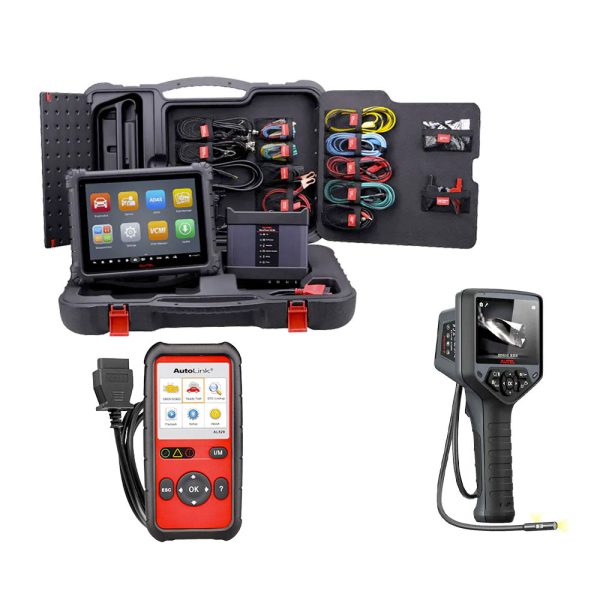 Autel MaxiSys Ultra with Advanced MaxiFlash VCMI and MV480 Digital Videoscope and AutoLink AL529 OBD2 Code Scanner Cheap