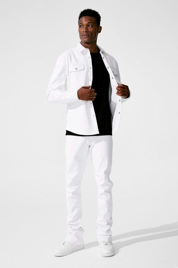 Ross Stacked - Thriller Pants (White) Cheap - Image 3