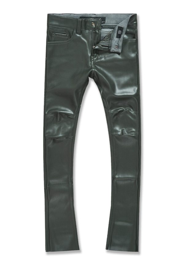 Kids Stacked Thriller Pants (Olive) Supply