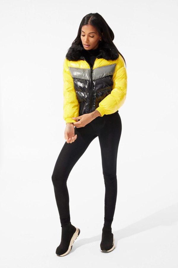Women s Sugar Hill Puffer Jacket (Pollen) For Cheap - Image 3