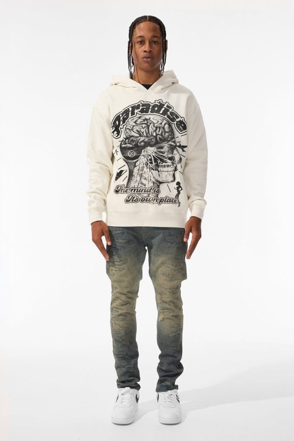 Cranial Paradise Pullover Hoodie (Bone) Online Hot Sale - Image 3