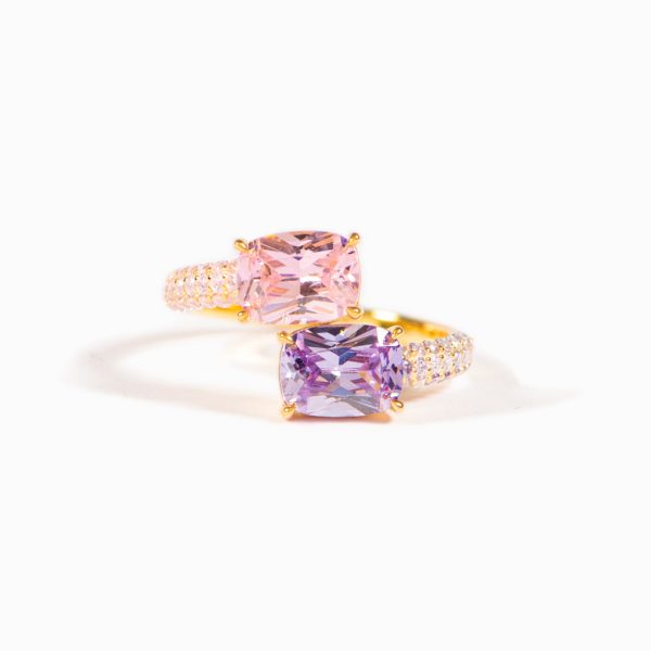 We re A Team Square Birthstone Ring on Sale