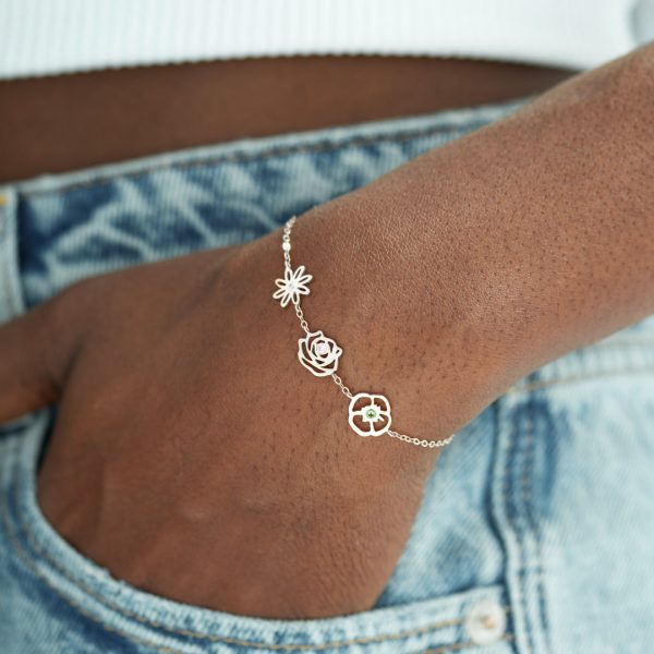 1-10 Birth Flowers Bracelet-Perfect Gift for Friends Online Sale - Image 5