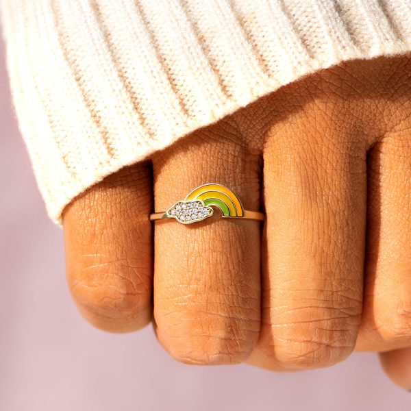 Custom Rainbow Cloud Ring Online Sale - Image 4