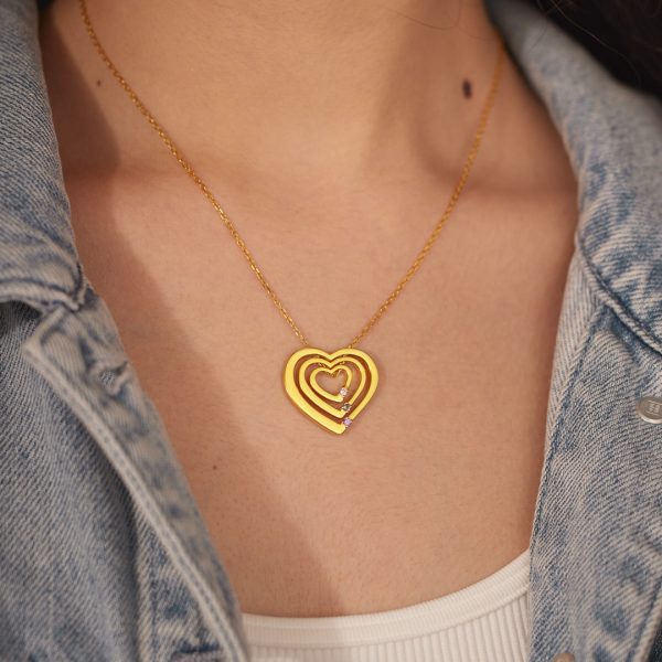 1-5 Birthstones Heart Necklace Supply - Image 5