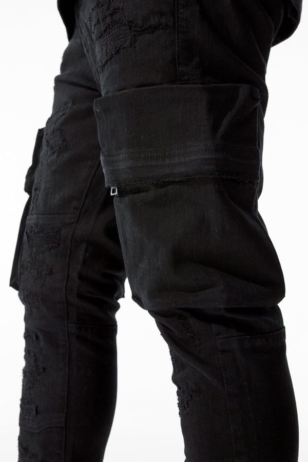 Ross - Heavy Hitter Cargo Denim (Black) Sale - Image 4