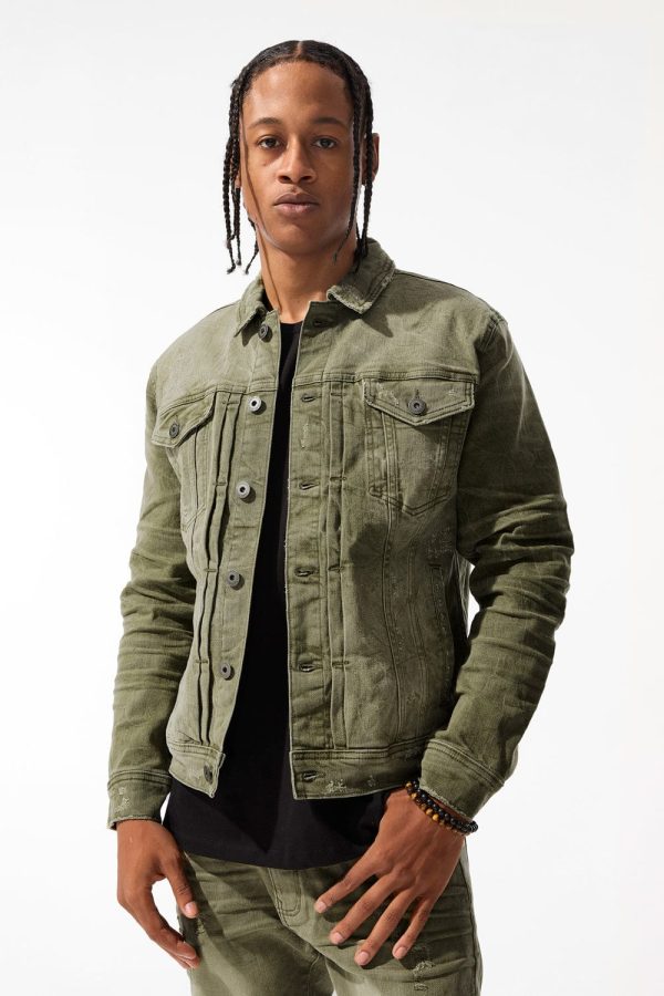 Meadowlands Denim Trucker Jacket (Earth Tones) Sale - Image 5