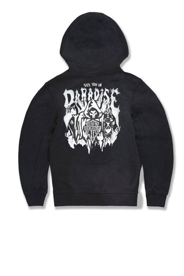 Kids Afterlife Pullover Hoodie (Black Shadow) Supply - Image 2