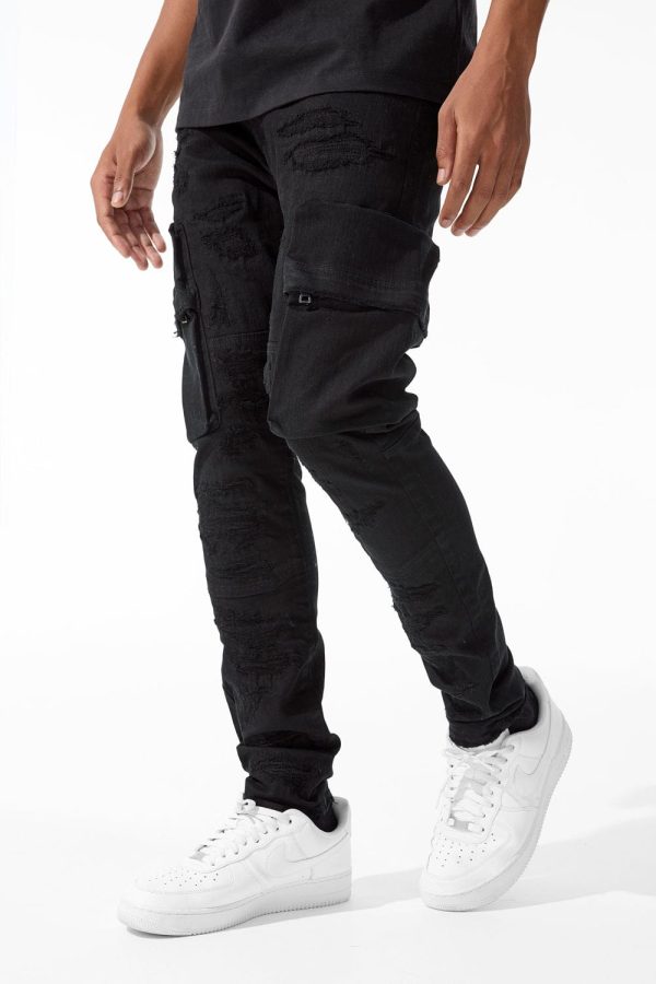 Ross - Heavy Hitter Cargo Denim (Black) Sale