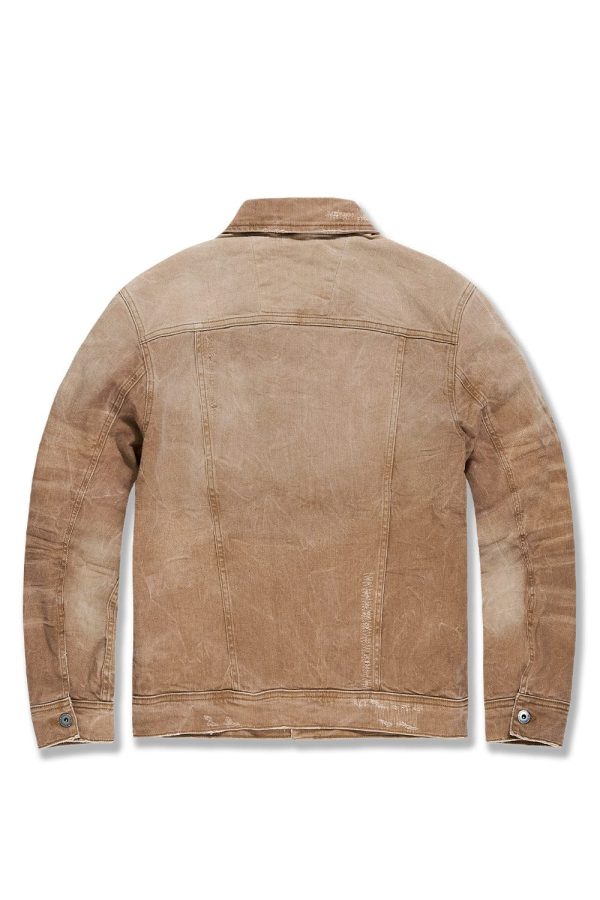 Big Men s Meadowlands Denim Trucker Jacket (Earth Tones) Discount - Image 4