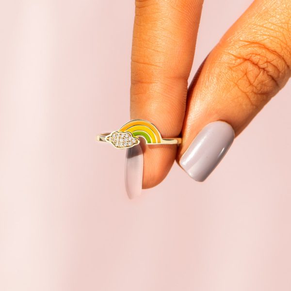 Custom Rainbow Cloud Ring Online Sale - Image 5