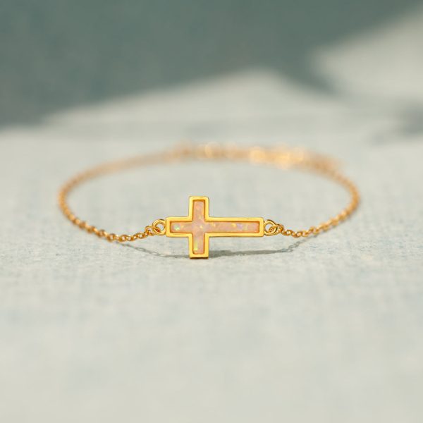 Opal Cross Bracelet Hot on Sale - Image 2