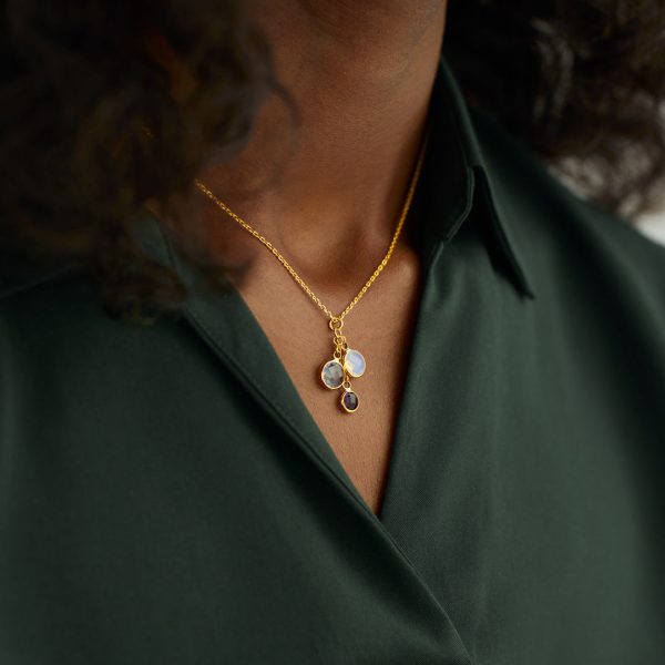 1-8 Birthstones Cascade Necklace For Cheap - Image 3