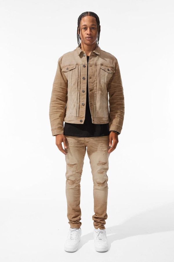 Meadowlands Denim Trucker Jacket (Earth Tones) Sale - Image 3